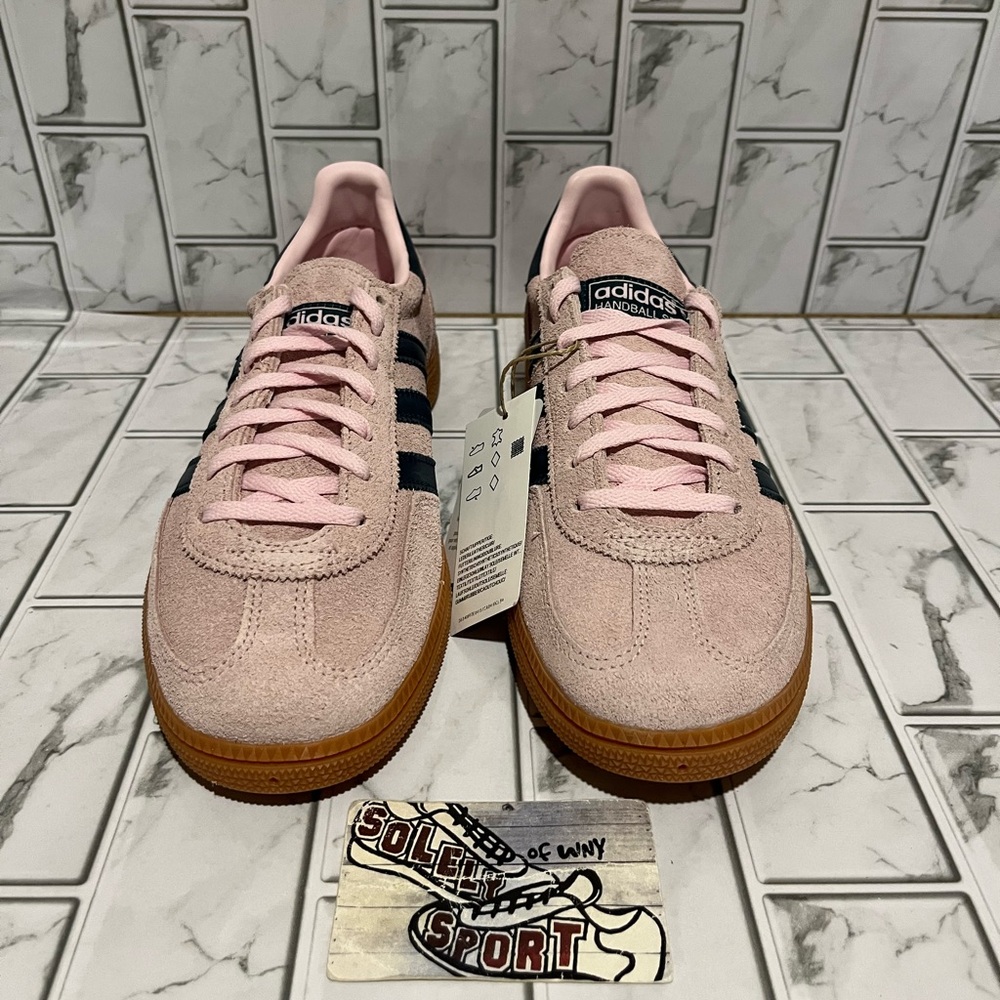 New Adidas Handball Spezial Sneakers Shoes Pink Navy Blue Low Samba Gazelle - Picture 6 of 13